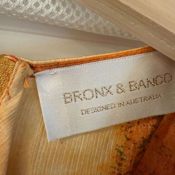 NWOT BRONX AND BANCO Bedouin Horizon Mini Dress  in orange - Picture 14 of 16